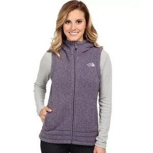 BOGO FREE!! The North Face Heather Purple Women's Large Full-Zip Fleece Vest
